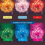 Crompton Galaxy Decoration Copper USB Powered String Fairy Lights with 100 Led Light (10 Meters / 32 Feet, Warm White, Pack of 1)