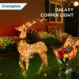 Crompton Galaxy Decoration Copper USB Powered String Fairy Lights with 100 Led Light (10 Meters / 32 Feet, Warm White, Pack of 1)